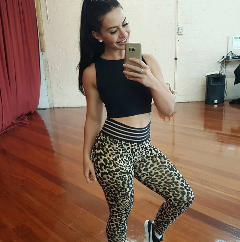 Leopard Print Leggings for Yoga